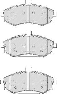 Комплект тормозных колодок, дисковый тормоз FERODO FDB1840