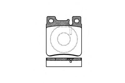 Комплект тормозных колодок, дисковый тормоз ROADHOUSE 240700