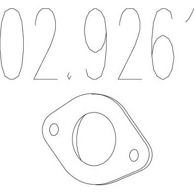 Прокладка, труба выхлопного газа MTS