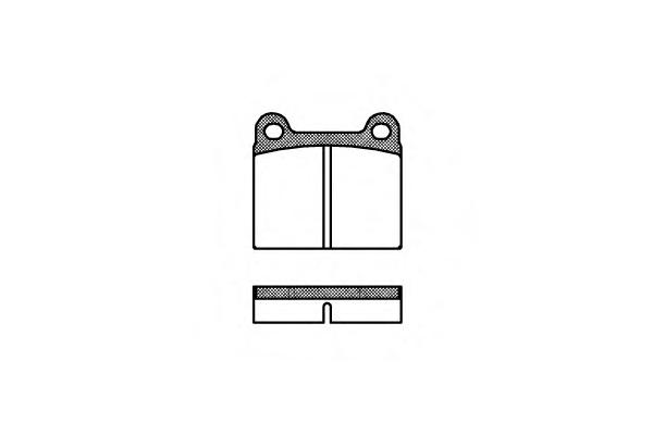 Комплект тормозных колодок, дисковый тормоз ROADHOUSE