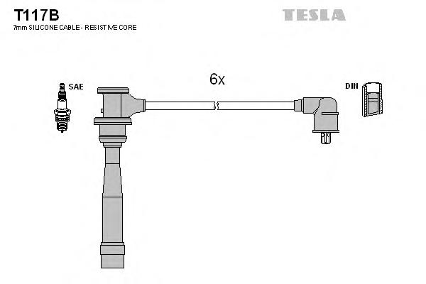 Комплект проводов зажигания TESLA
