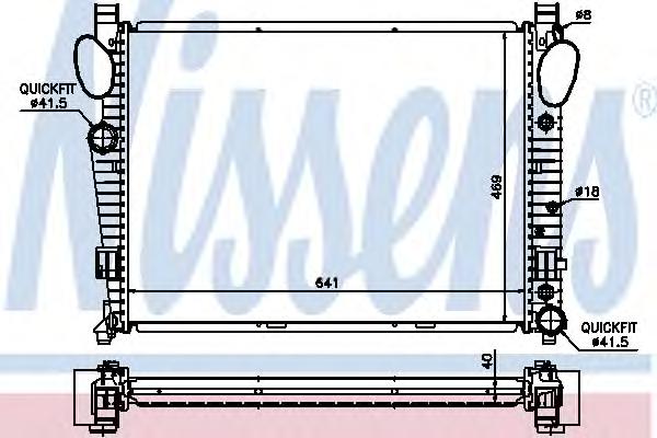 Радиатор охлаждения NISSENS