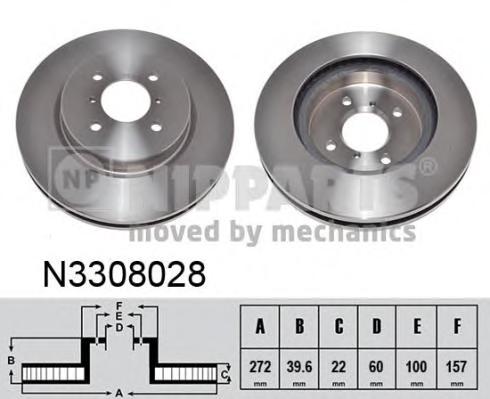 Тормозной диск NIPPARTS