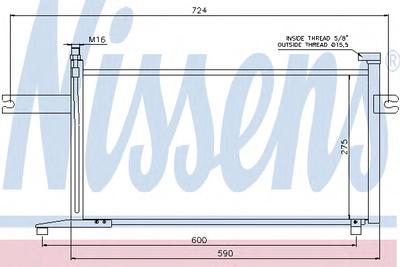 Конденсатор, кондиционер NISSENS 94498