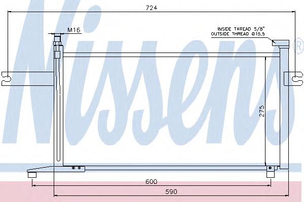 Конденсатор, кондиционер NISSENS