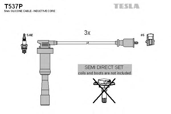 Комплект проводов зажигания TESLA