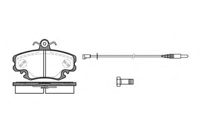 Комплект тормозных колодок, дисковый тормоз ROADHOUSE 214130