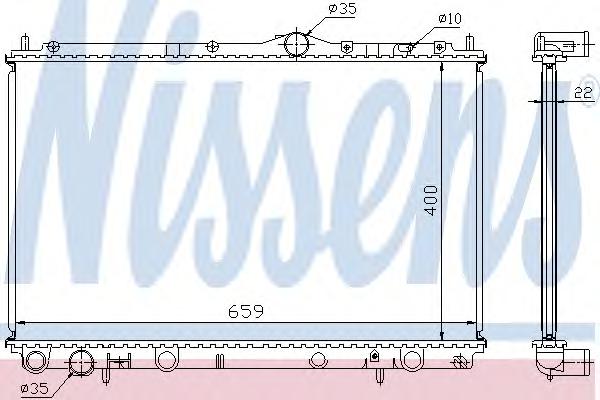 Радиатор, охлаждение двигателя NISSENS