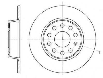 Тормозной диск ROADHOUSE 6134000