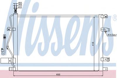 Конденсатор, кондиционер NISSENS 94525