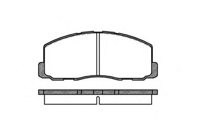 Комплект тормозных колодок, дисковый тормоз ROADHOUSE 218800