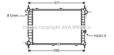 Радиатор, охлаждение двигателя AVA QUALITY COOLING OL 2207