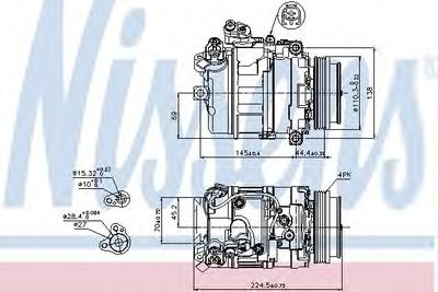 Компрессор, кондиционер NISSENS 89199