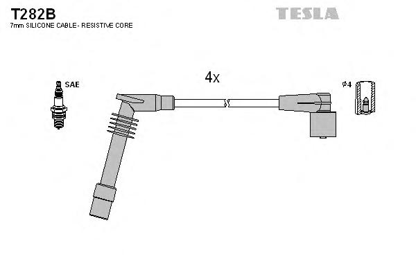 Комплект проводов зажигания TESLA