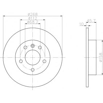 Тормозной диск TEXTAR