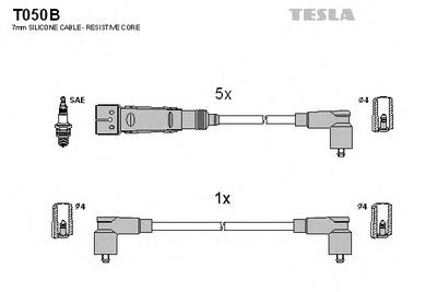 Комплект проводов зажигания TESLA T050B