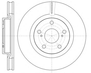 Тормозной диск ROADHOUSE 6118910