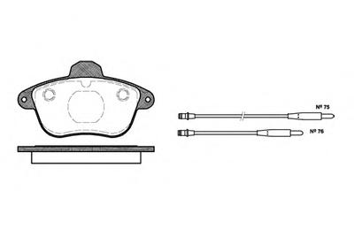 Комплект тормозных колодок, дисковый тормоз ROADHOUSE 240104