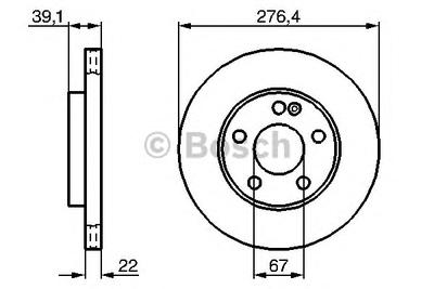 Тормозной диск BOSCH 0 986 479 186