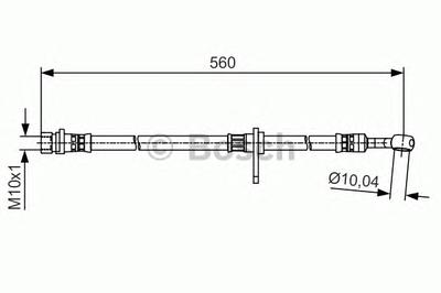 Тормозной шланг BOSCH 1 987 481 512