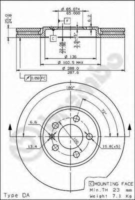 Тормозной диск BREMBO