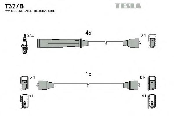 Комплект проводов зажигания TESLA