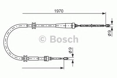 Трос, стояночная тормозная система BOSCH 1 987 482 253