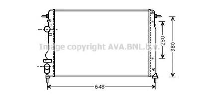 Радиатор, охлаждение двигателя AVA QUALITY COOLING RT 2312