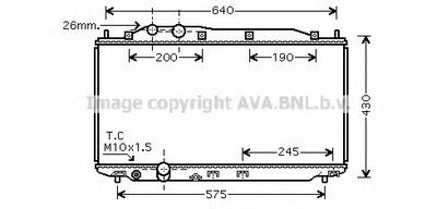Радиатор, охлаждение двигателя AVA QUALITY COOLING HD 2191