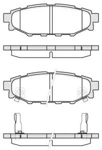 Комплект тормозных колодок, дисковый тормоз ROADHOUSE 2113612