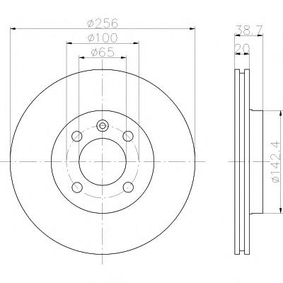 Тормозной диск TEXTAR