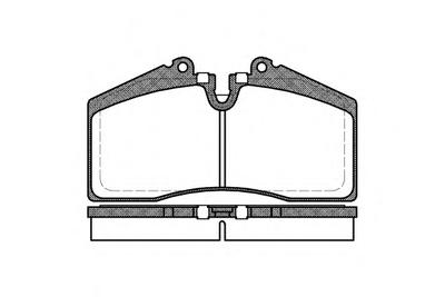 Комплект тормозных колодок, дисковый тормоз ROADHOUSE 228800