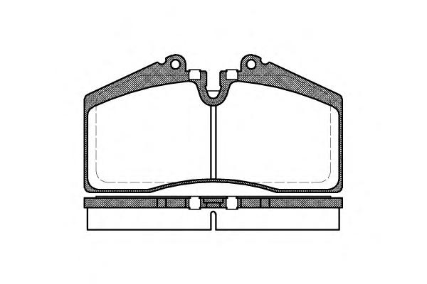 Комплект тормозных колодок, дисковый тормоз ROADHOUSE