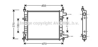 Радиатор, охлаждение двигателя AVA QUALITY COOLING FD 2257
