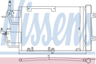Конденсатор, кондиционер NISSENS 940052
