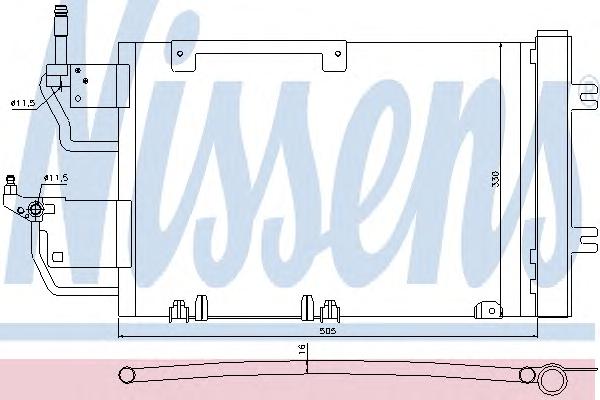 Конденсатор, кондиционер NISSENS