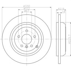 Тормозной диск TEXTAR 92150803