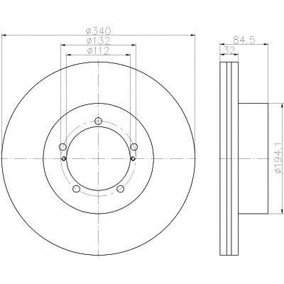 Тормозной диск TEXTAR
