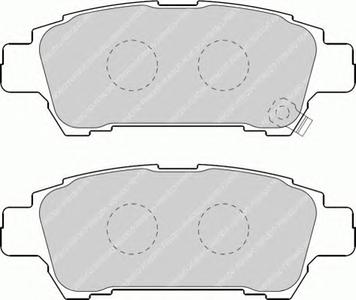 Комплект тормозных колодок, дисковый тормоз FERODO FDB1530