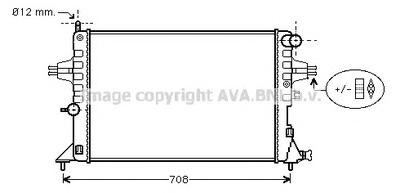 Радиатор, охлаждение двигателя AVA QUALITY COOLING OL 2296