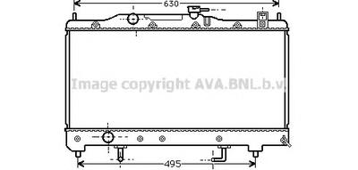 Радиатор, охлаждение двигателя AVA QUALITY COOLING TO 2238