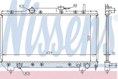 Радиатор охлаждения NISSENS 64838A