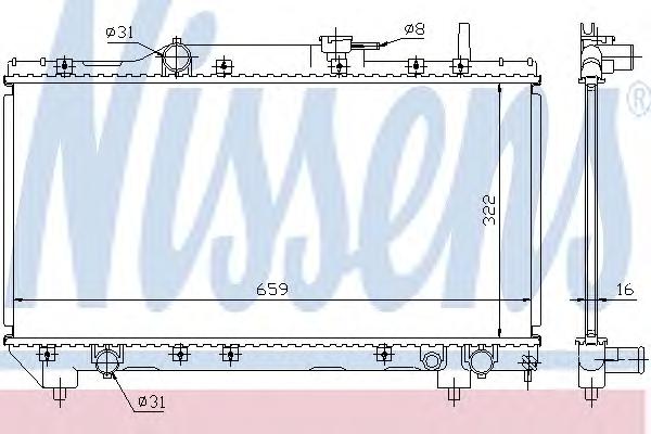 Радиатор охлаждения NISSENS