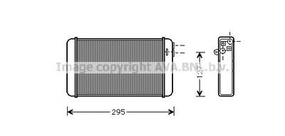 Теплообменник, отопление салона AVA QUALITY COOLING OLA 6116