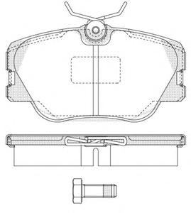 Комплект тормозных колодок, дисковый тормоз ROADHOUSE 218900