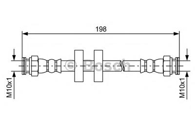 Тормозной шланг BOSCH 1 987 481 581