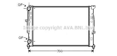 Радиатор, охлаждение двигателя AVA QUALITY COOLING AI 2189