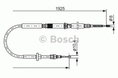 Трос, стояночная тормозная система BOSCH 1 987 477 959
