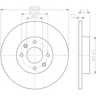 Тормозной диск TEXTAR