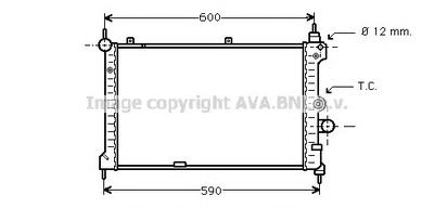 Радиатор, охлаждение двигателя AVA QUALITY COOLING OL 2127